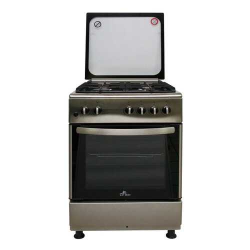 Газовая плита DeLuxe 606040.24-000Г (КР) ЧР Silver в Борк