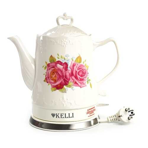 Чайник электрический Kelli KL-1339 White Flower в Борк