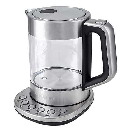 Чайник электрический Kitfort KT-616 Silver/Black в Борк