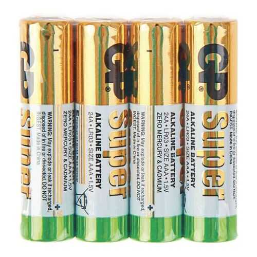 Батарейка GP Super alkaline AAA LR03-4P 24ARS-2SB4 4 шт в Борк