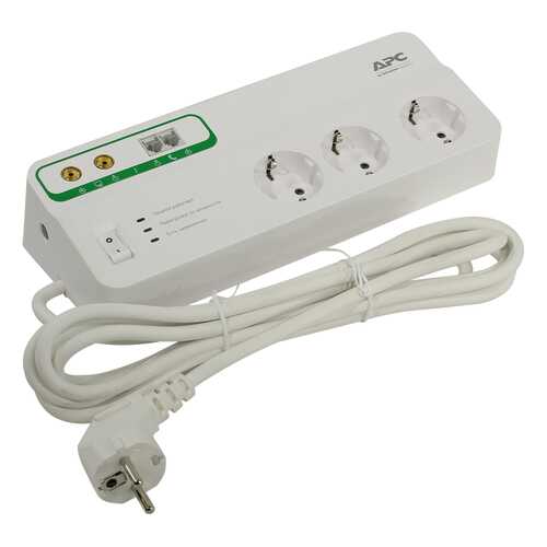 Сетевой фильтр APC PMH63VT-RS, 6 розеток, 3 м, White в Борк