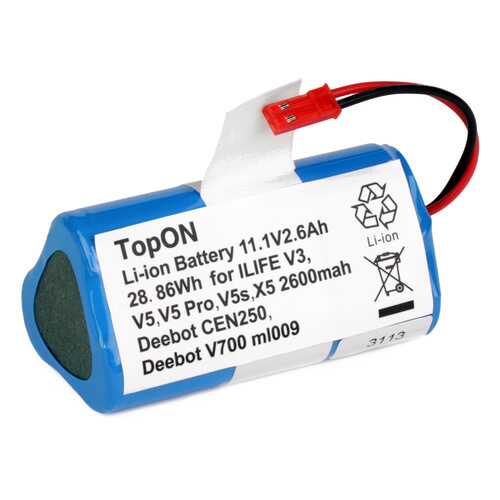 Аккумулятор TopON для робота-пылесоса Chuwi iLife V3, V5, V5 PRO, V5 в Борк